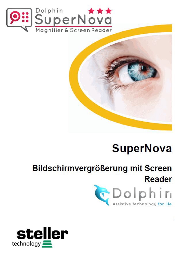 Deckblatt der Anleitung Supernova- Magnifier / ScreenReader